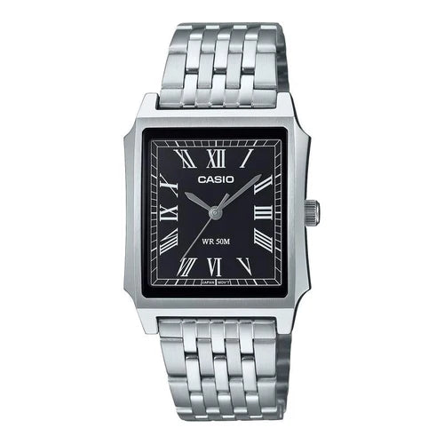 Casio Analog Classic Stainless Steel Roman Dial Watch - MTP-B190D-1BVDF