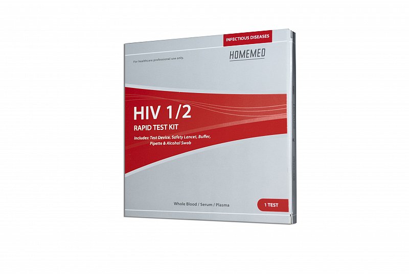 HomeMed HIV 1/2 Single Test Kit ( Box of 5)