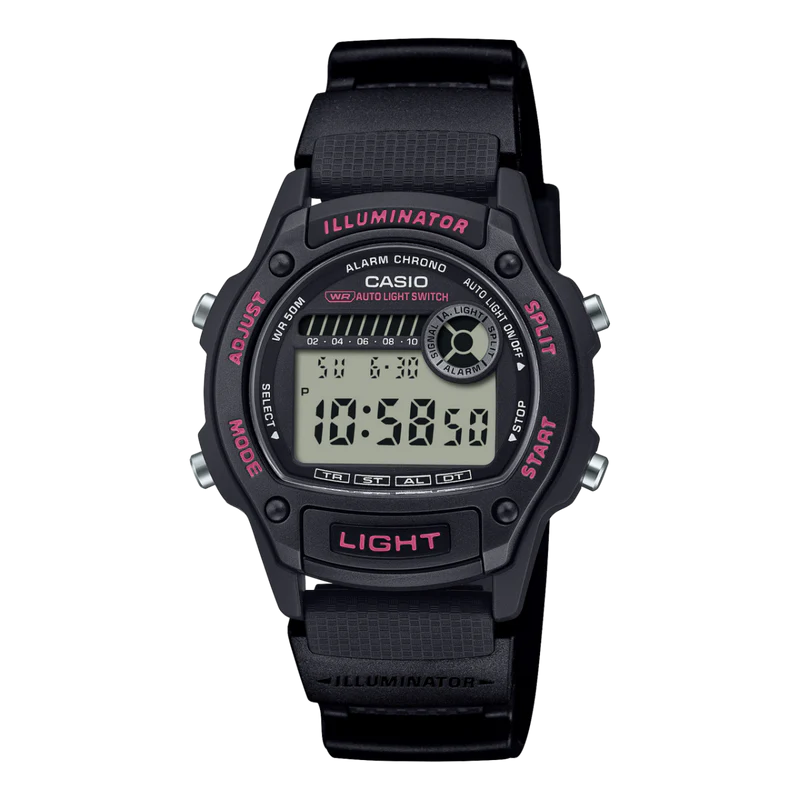 Casio Standard Women's 100M Digital Wrist Watch W-220H-1A2VDF