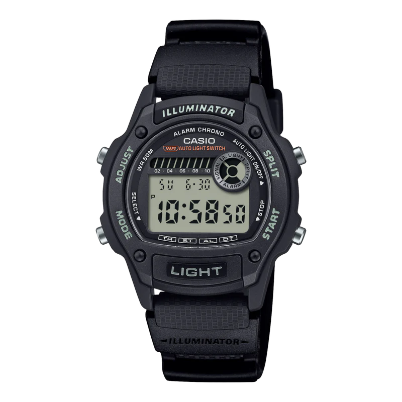 Casio Standard Women's 100M Digital Wrist Watch W-220H-1AVDF