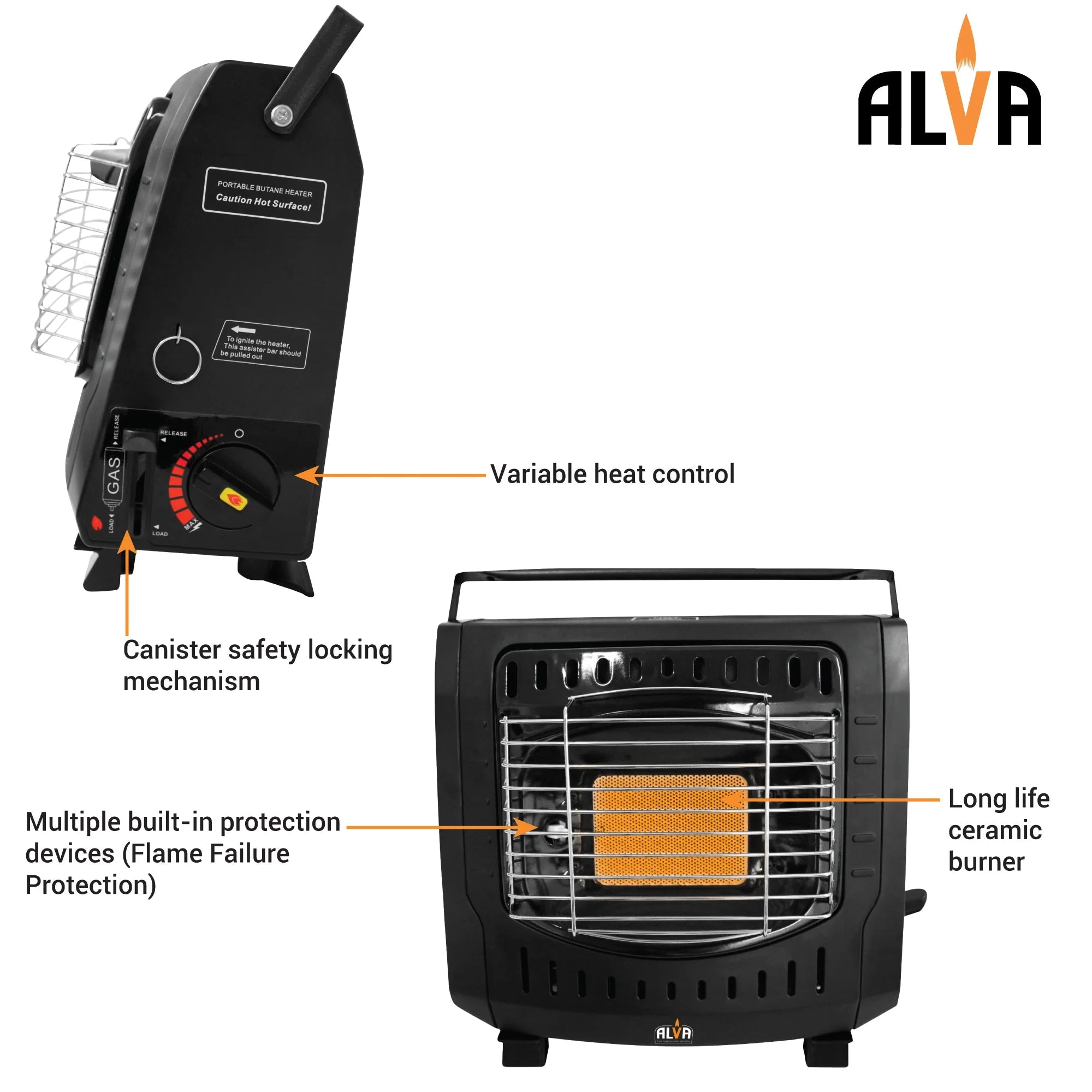 ALVA Outdoor Butane Canister Mini Heater - Shopping4Africa