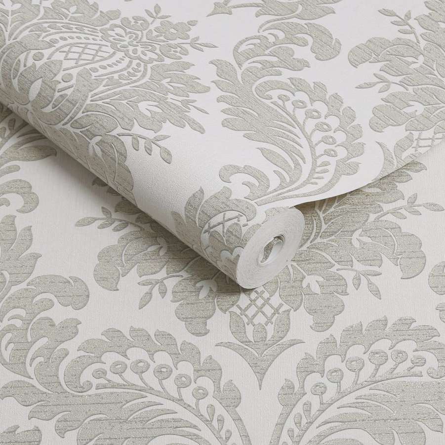 Archive Damask Grey Wallpaper - Shopping4Africa