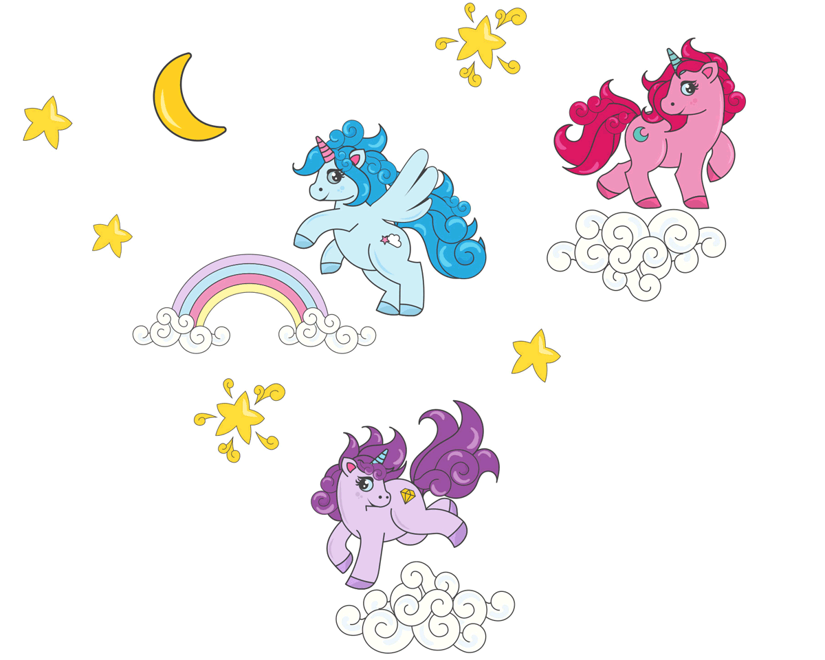 Baby Unicorns - Kid's wall stickers