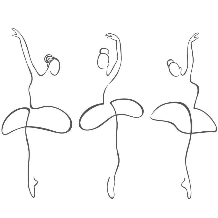 Ballet Line Dancers - Vinyl wall stickers - Shopping4Africa