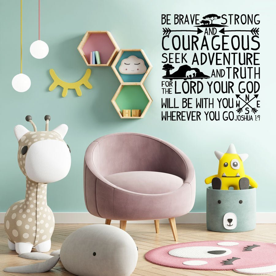 Be Brave - vinyl wall quote - Shopping4Africa