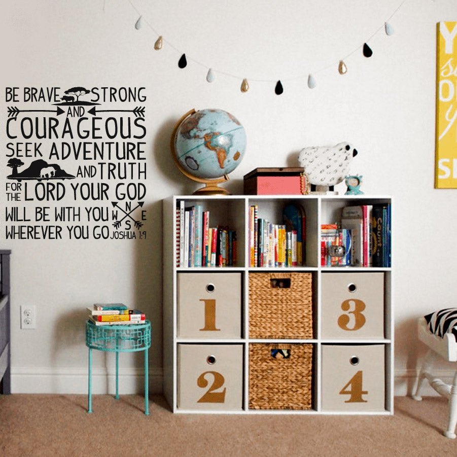 Be Brave - vinyl wall quote - Shopping4Africa