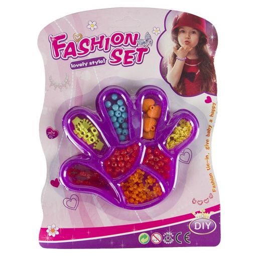 Beads - Small Craft Set (Hand Shape Tray) - Shopping4Africa