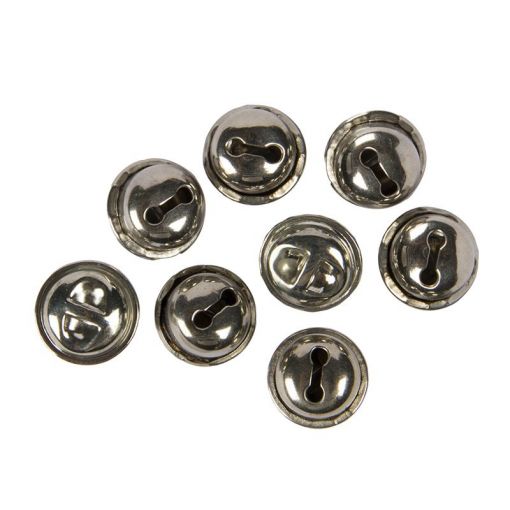 Bells Round - Silver - Small 13mm (8pc) - Shopping4Africa