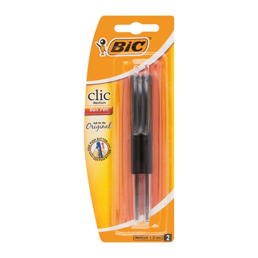 Bic Clic Medium Black Pen 2 - Shopping4Africa