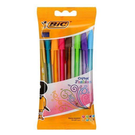 Bic Crystal Fashion Colours Pouch 8 Assorted - Shopping4Africa