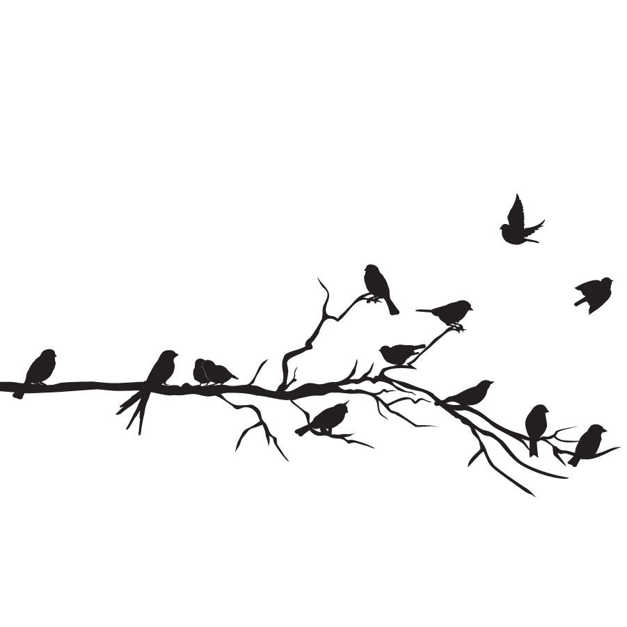 Bird Branch - vinyl wall sticker - Shopping4Africa