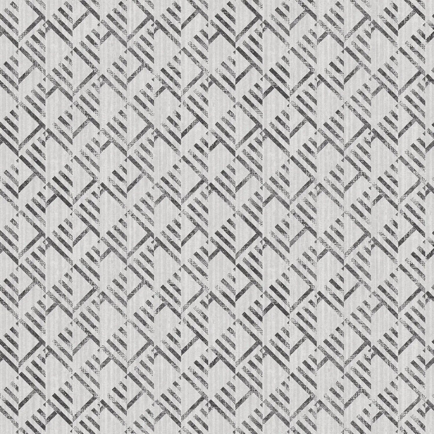 Block Flock Wallpaper - Black & Grey - Shopping4Africa