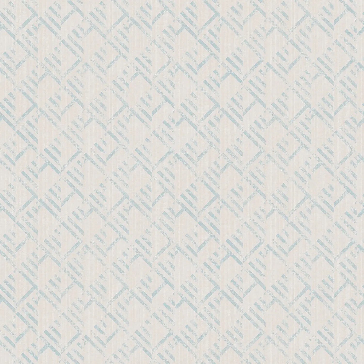 Block Flock Wallpaper - Cream & Blue - Shopping4Africa