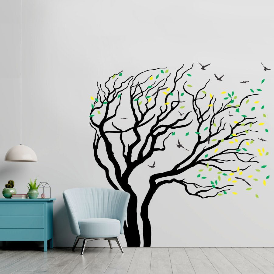 Blowing Tree - Vinyl wall sticker - Shopping4Africa