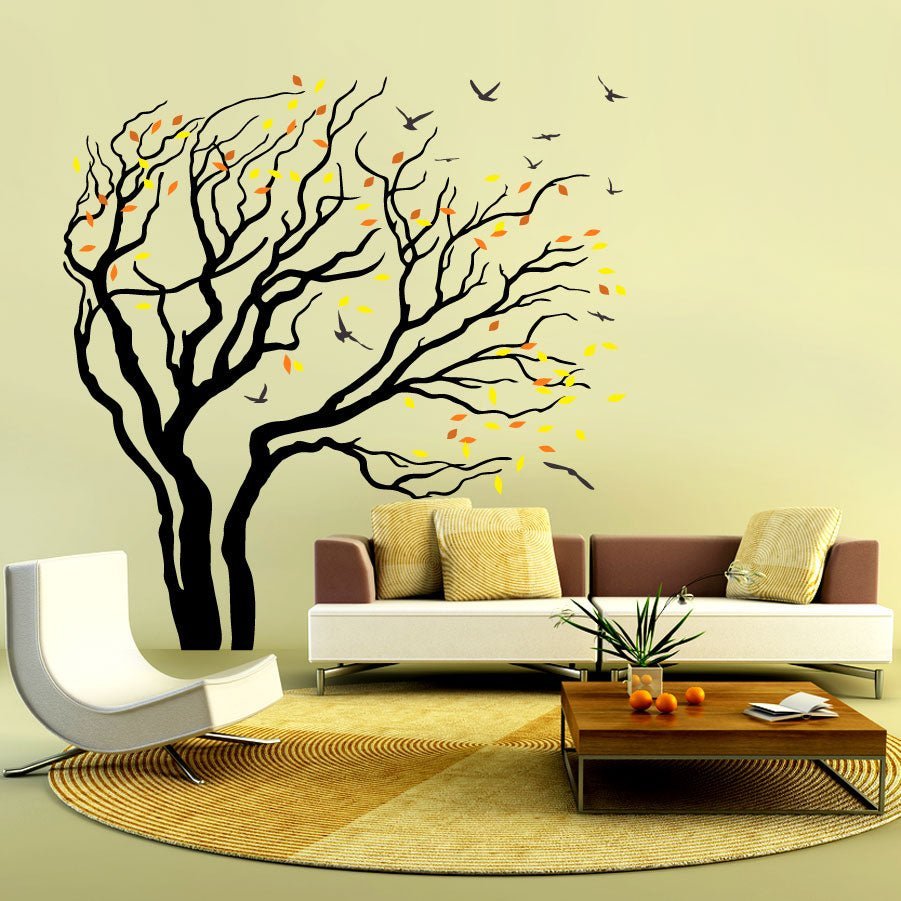 Blowing Tree - Vinyl wall sticker - Shopping4Africa