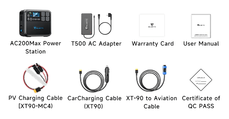 Bluetti AC200Max Solar Power Station 2200W 2048WH - Shopping4Africa