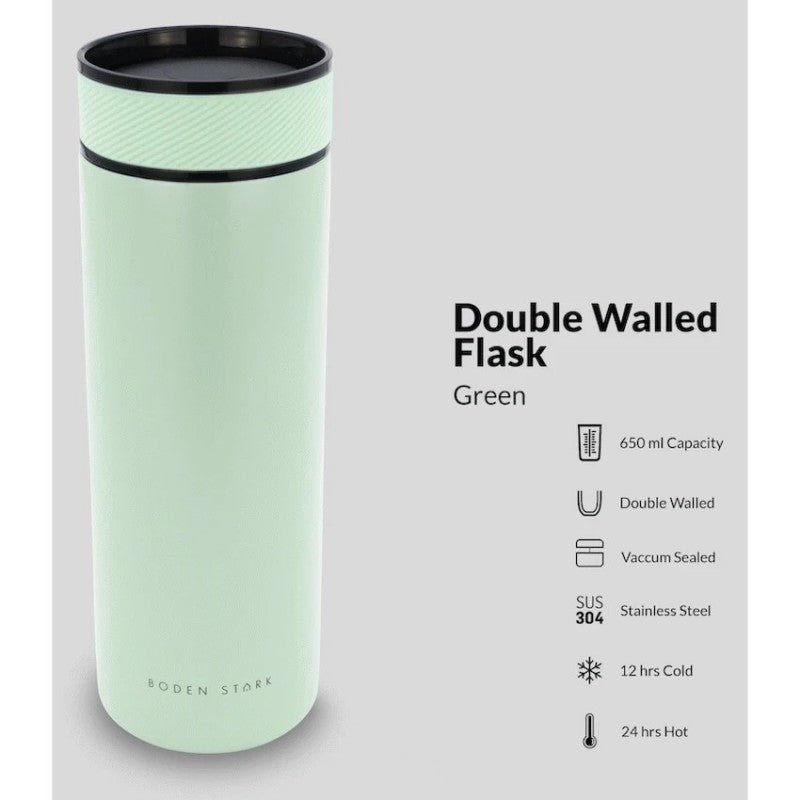 Boden Stark 650ml Travel Flask - Green - Shopping4Africa