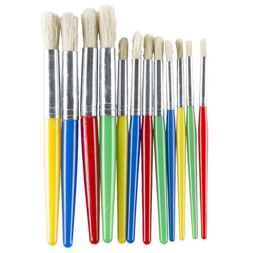 Brushes Coloured - Round Combo Mini Midi Maxi (12pc) - Shopping4Africa