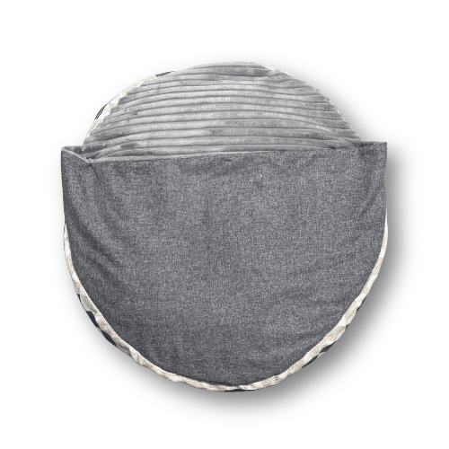 Burra Poof with Hood Dog Bed - Medium 70 X 70 X 10cm - Shopping4Africa