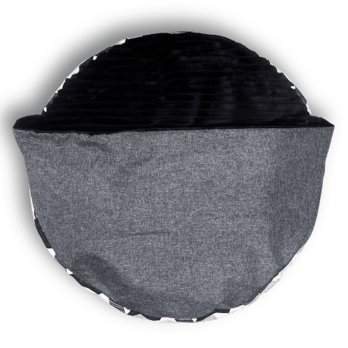 Burra Poof with Hood Dog Bed - Medium 70 X 70 X 10cm - Shopping4Africa
