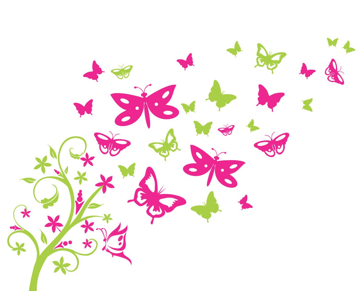 Butterfly Tree - Kid's vinyl stickers - Shopping4Africa