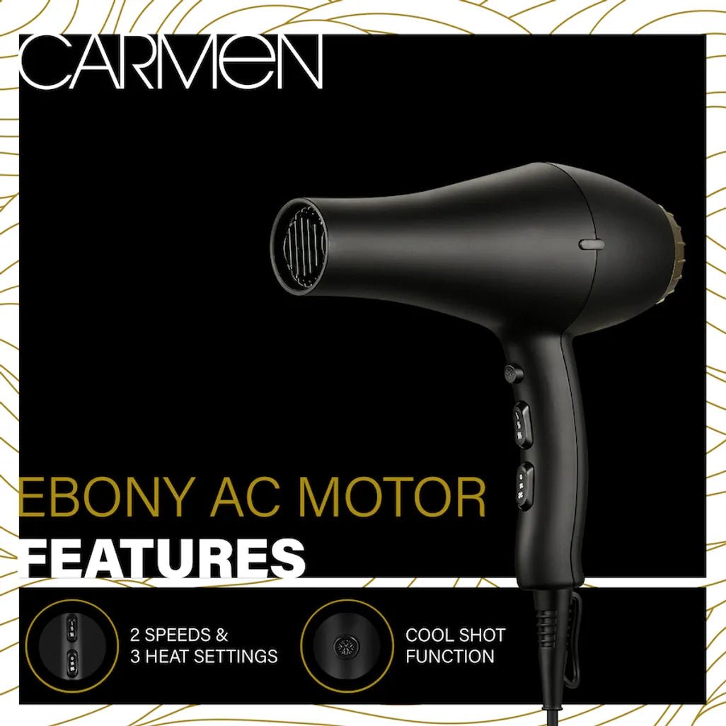 Carmen Ebony AC Motor Hair Dryer - Shopping4Africa