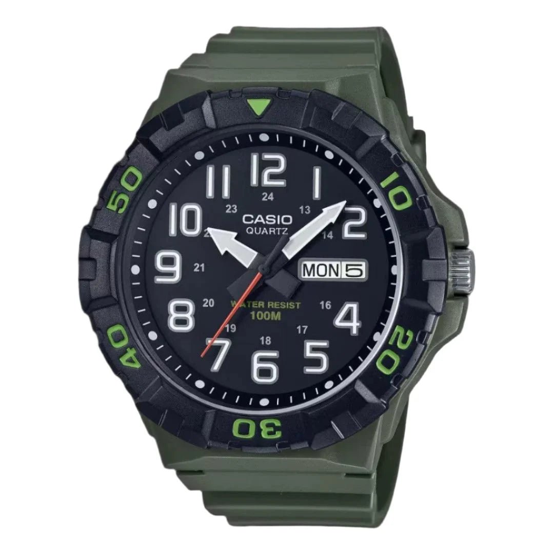 Casio Analog Bezel Green Resin Watch MRW-210H-3AVDF - Shopping4Africa
