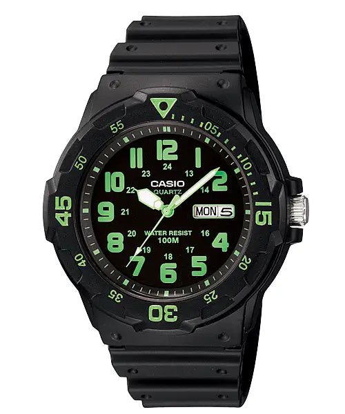 Casio Analog Rotating Bezel Black Dial Watch MRW - 200H - 3BVDF - Shopping4Africa