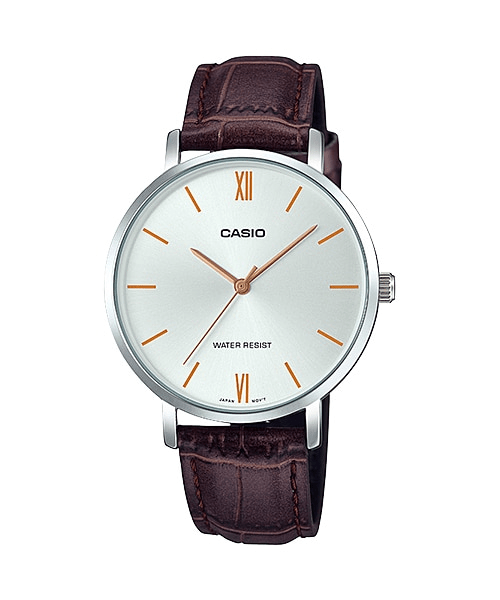 Casio Analog Round Case Leather Watch LTP - VT01L - 7B2UDF - Shopping4Africa