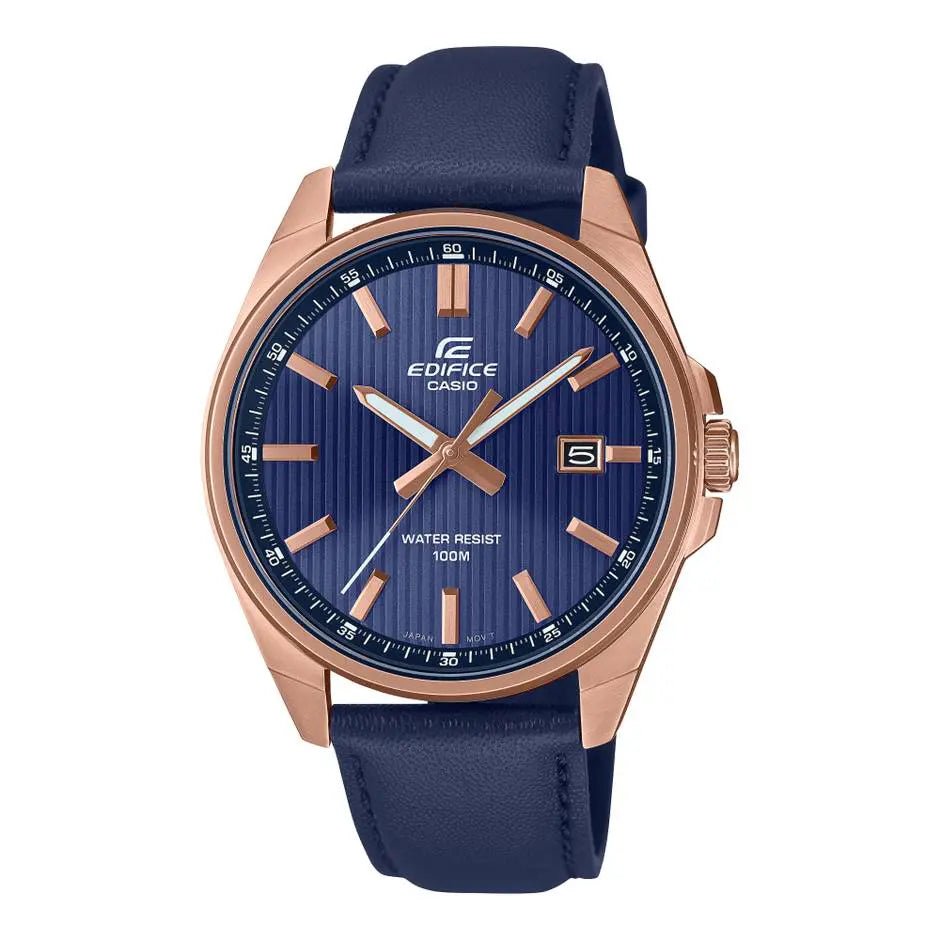Casio Edifice Analog Blue Rose Gold Watch EFV - 150CL - 2AV - Shopping4Africa