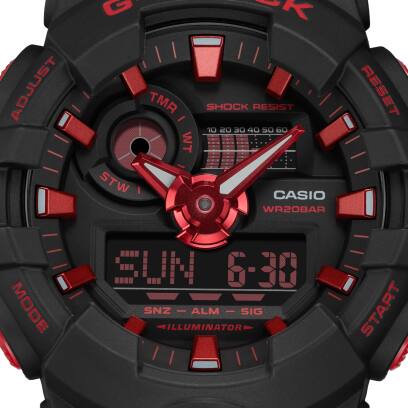 Casio G - Shock Anadigi GA - 700 Series Black/Red - GA - 700BNR - 1A - Shopping4Africa