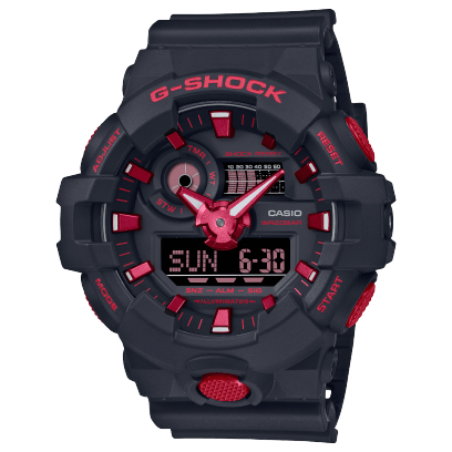 Casio G - Shock Anadigi GA - 700 Series Black/Red - GA - 700BNR - 1A - Shopping4Africa