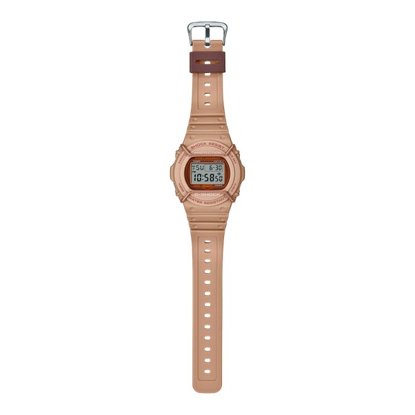 Casio G - Shock Round Tan Resin Watch DW - 5700PT - 5 - Shopping4Africa