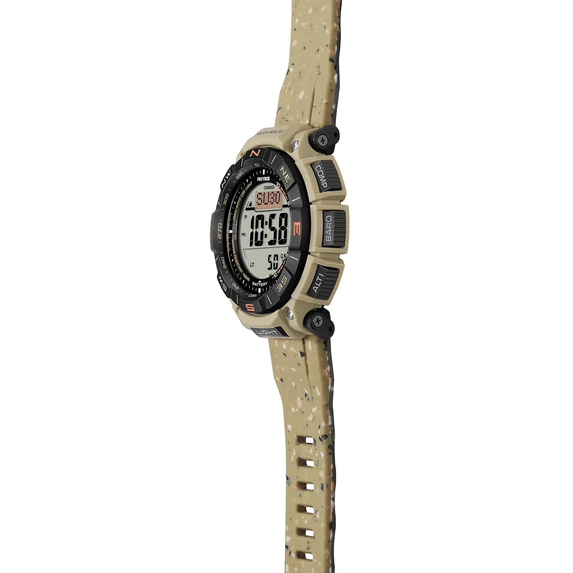 Casio Protrek Solar 3 Sensor Khaki PRG - 340SC - 5DR - Shopping4Africa