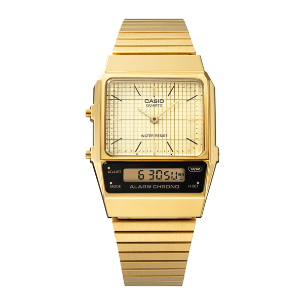 Casio Retro Digital Gold Tone Plated AQ - 800EG - 9ADF - Shopping4Africa