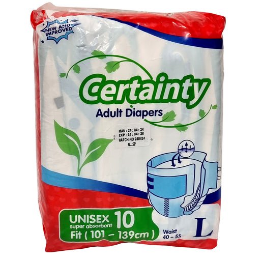 Certainty Adult Diapers Large 10 - Shopping4Africa