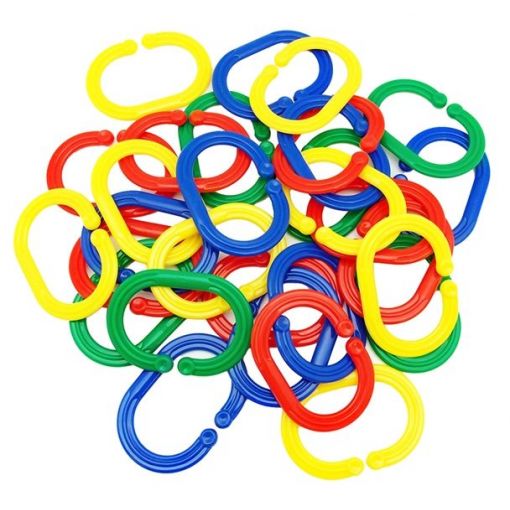 Chain Links - Jumbo 200pc (4 Colour, 7x5cm) - Plastic - Shopping4Africa