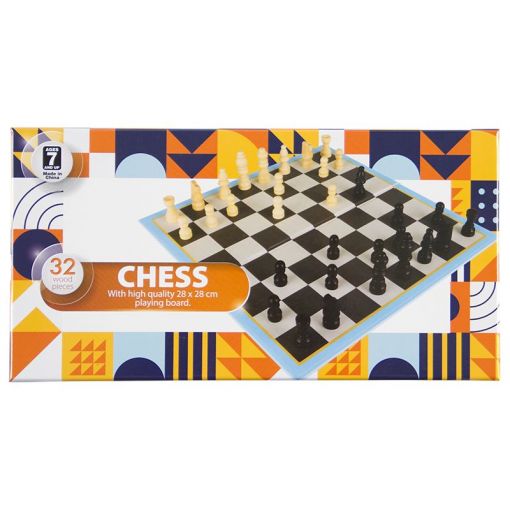 Chess - Wood Pieces With Foldable Playing Board - Shopping4Africa