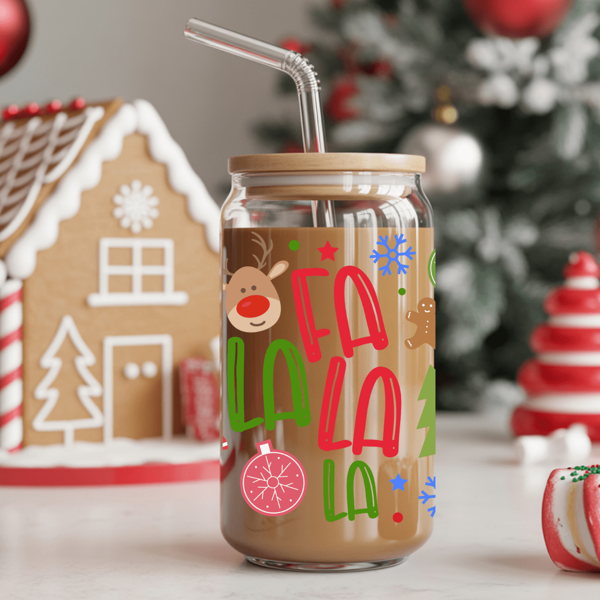 Christmas Libbey Tumbler 500ml - Fa La La LA - Shopping4Africa