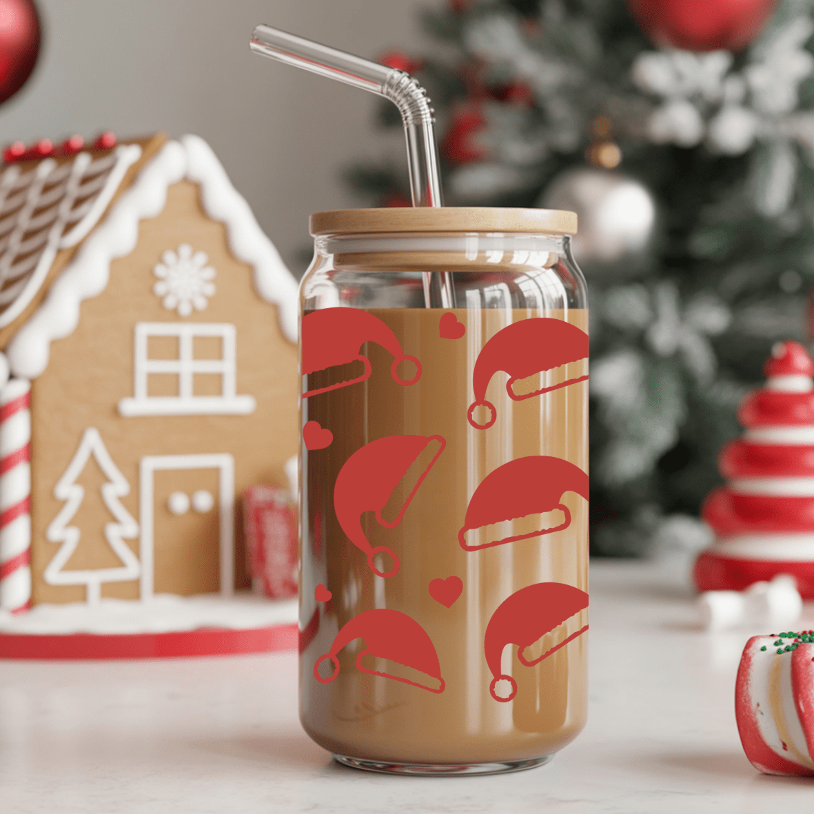 Christmas Libbey Tumbler 500ml - Red Santa Hat - Shopping4Africa