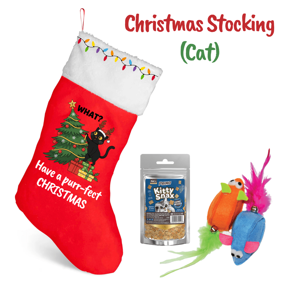 Christmas Stocking - Cat - Shopping4Africa
