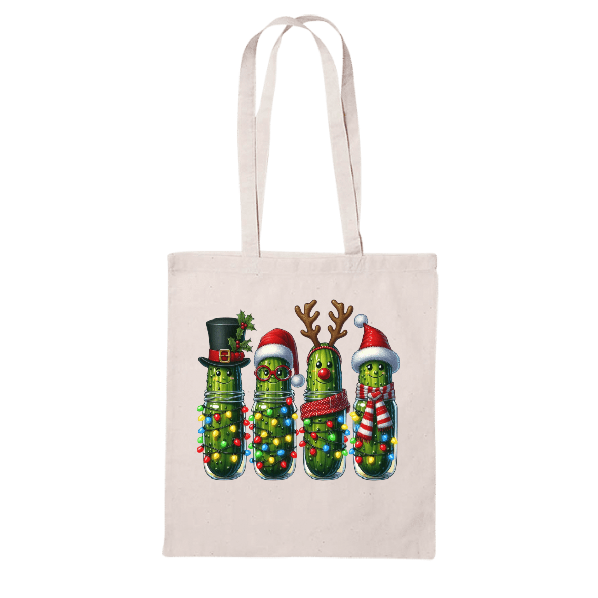 Christmas Tote Bag - Christmas Light Pickles - Shopping4Africa