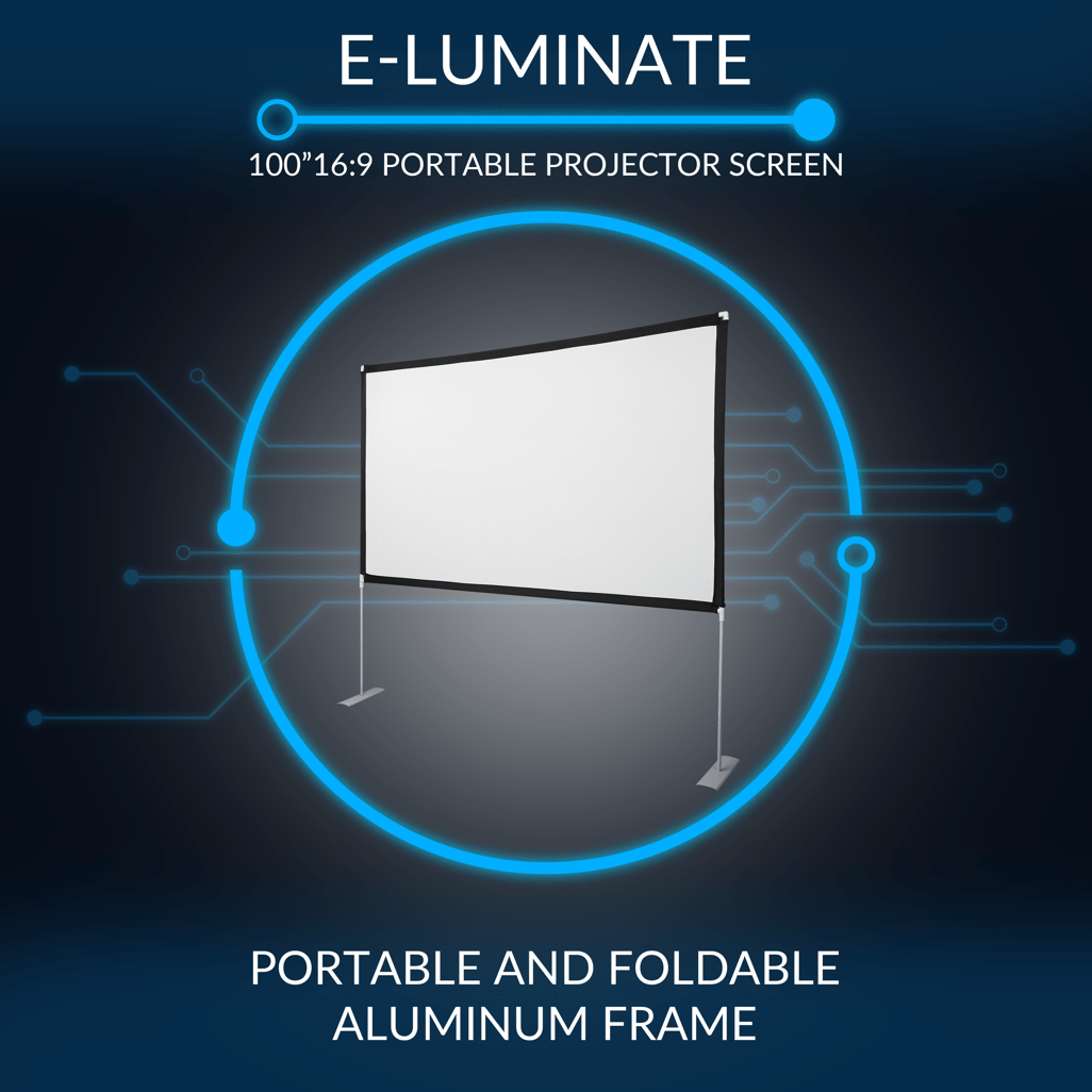 Connex E - Luminate Portable Projector Screen 100 inch - 16:9 - Shopping4Africa