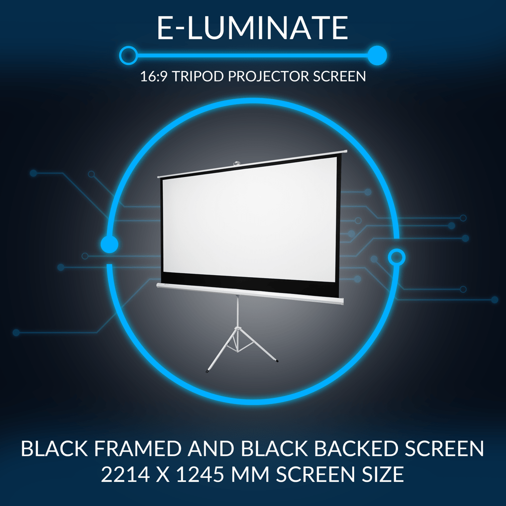 Connex E - Luminate Tripod Projector Screen 100 inch - 16:9 - Shopping4Africa
