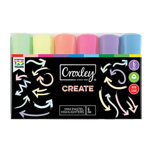 Croxley Highlight Create Mini Pastel 6's - Shopping4Africa