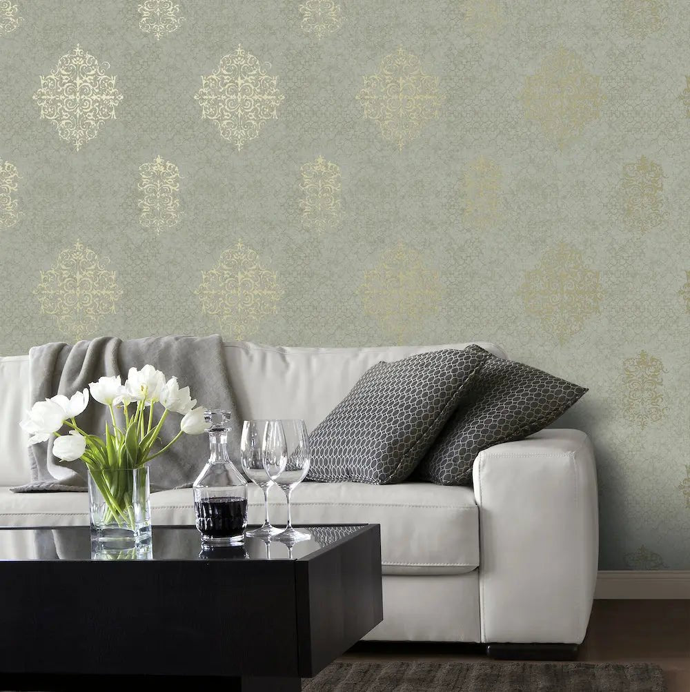 Damask Mottled Wallpaper - Shopping4Africa