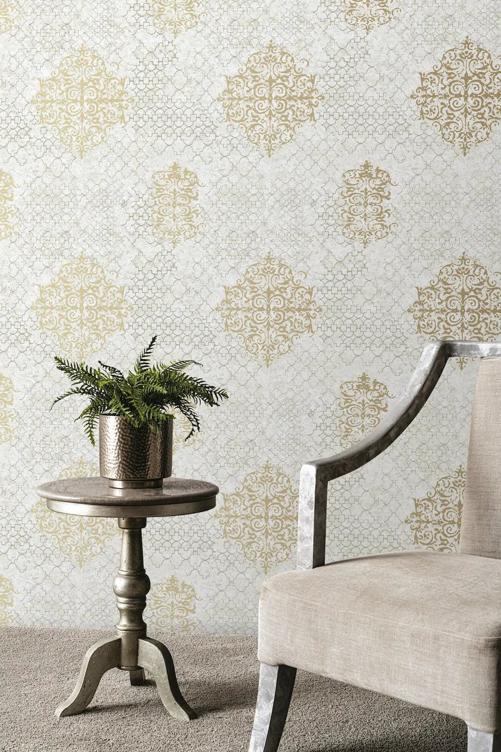 Damask Mottled Wallpaper - Shopping4Africa