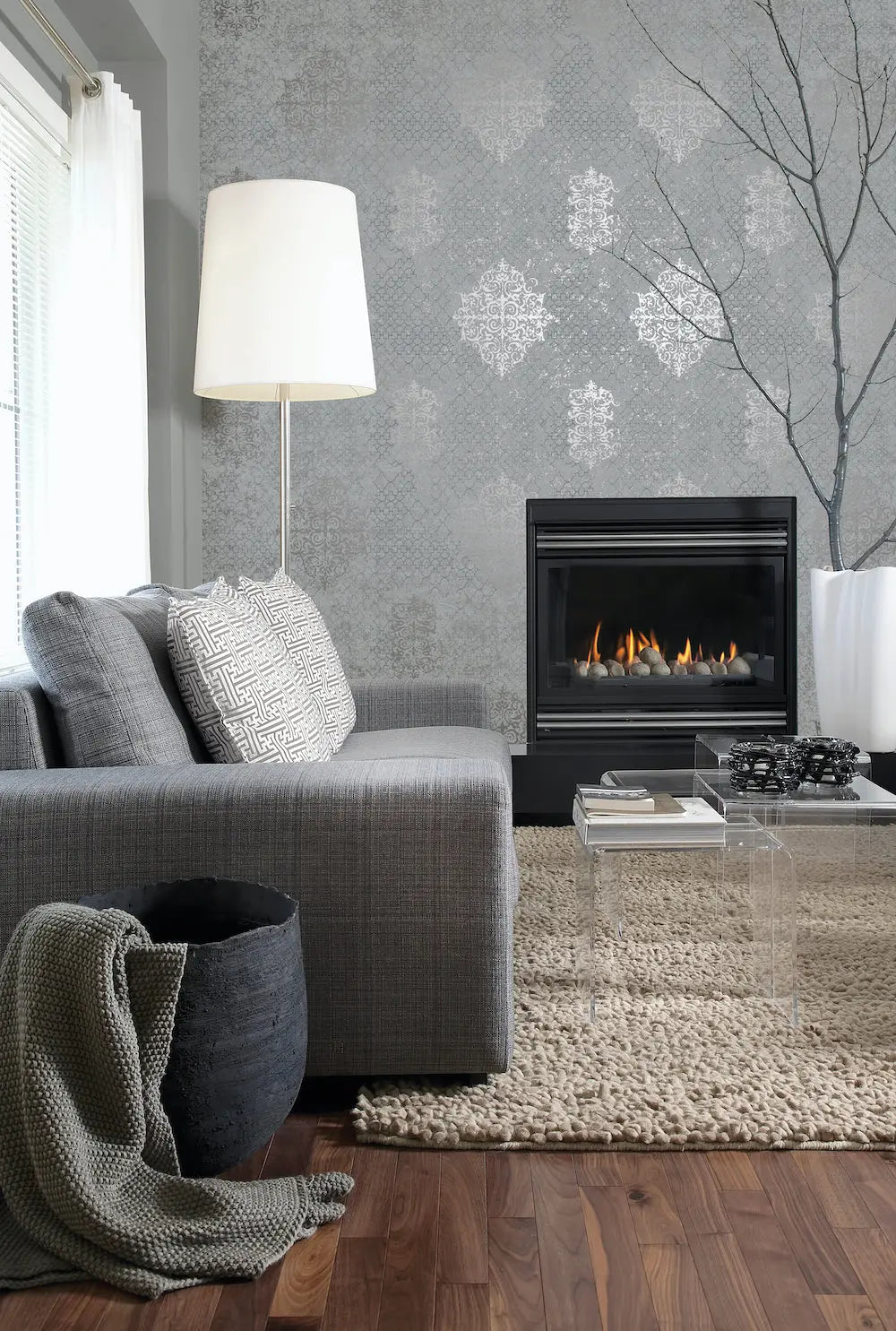 Damask Mottled Wallpaper - Shopping4Africa