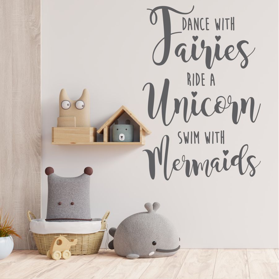 Dance with Fairies quote - wall poetry - Shopping4Africa