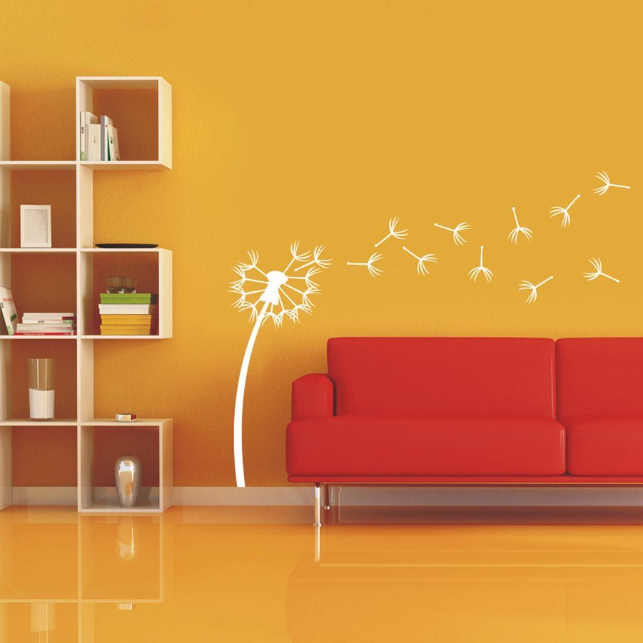 Dandelion White - vinyl wall art - Shopping4Africa